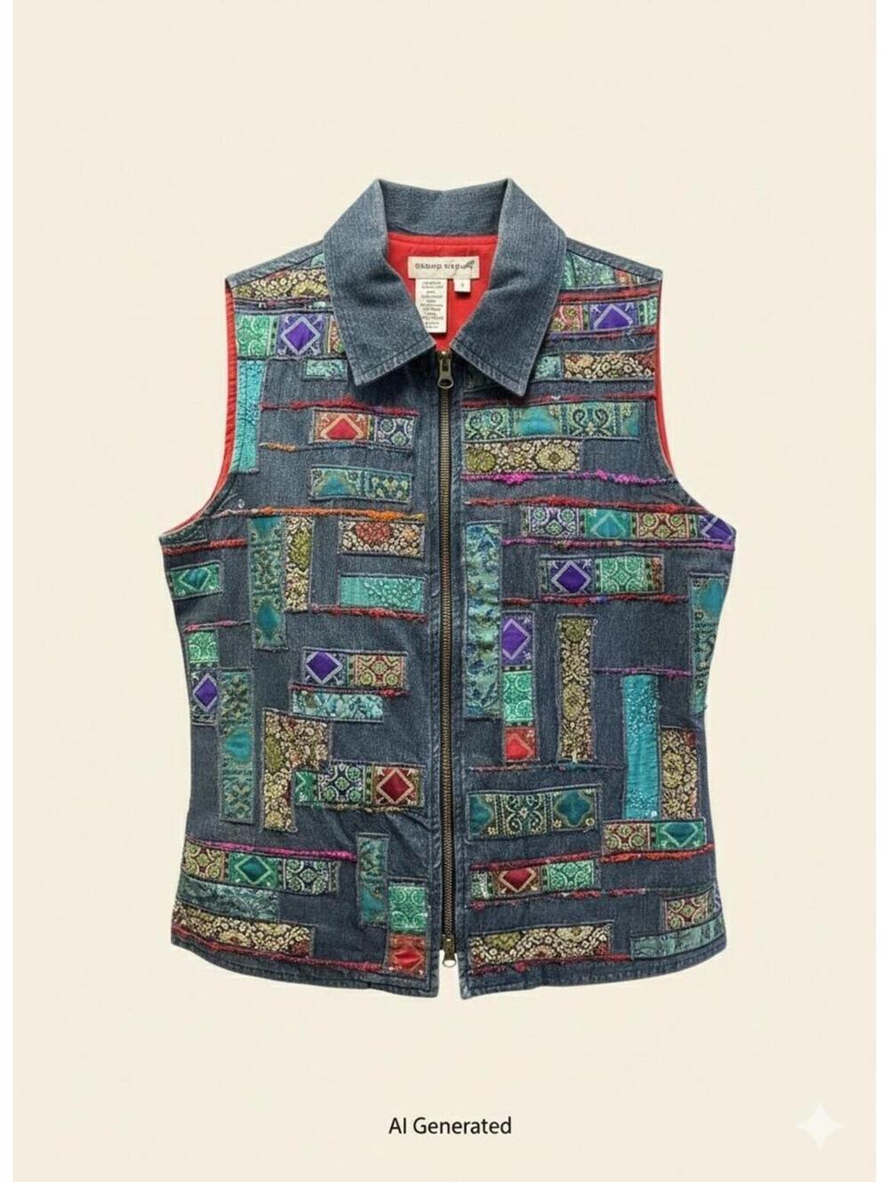 203-Vintage Coldwater Creek Vest Size S / PTP 20